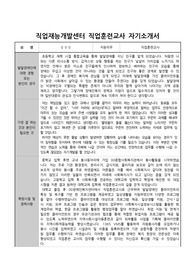 직업재능개발센터 직업훈련교사 합격 자기소개서