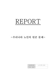 사회복지사 2급 수강과목 리포트 - 노인복지론