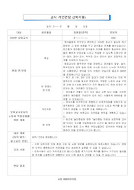 보육교사 보육교직원 개별 면담 2학기