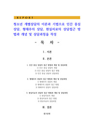 청소년 개별상담의 이론과 기법으로 인간 중심 상담 형태주의 상담 현실치료의 상담접근 방법과 개념 및 상담과정을 작성