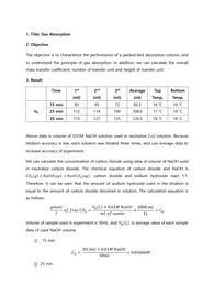 화학공학실험2 화공실2 gas absorption 결과레포트