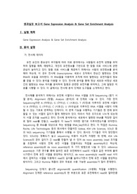[A+ 과제] 생과실2 보고서 Gene Expression Analysis and Gene Set Enrichment Analysis