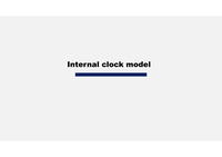 내적 시간 모형(internal clock model) 국외 논문 요약 발표자료(PPT)