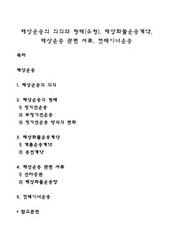 해상운송의 의의와 형태(유형), 해상화물운송계약, 해상운송 관련 서류, 컨테이너운송