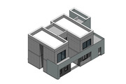 REVIT BIM 주택 모델링 파일_ 고급 - 2층