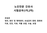 노인전문 간호사 시험공부(1차,2차)  요실금 정의, 원인 및 병태생리, 요실금의 종류, 종류와 치료, 진단, 치료, 약물 요법, 수술, 요점