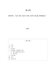 자신 혹은 자신이 속한 조직의 광고를 제작해보자