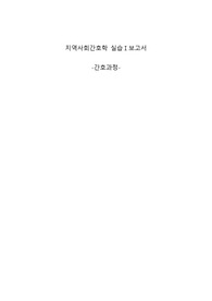 (A+)지역사회간호학실습 노인성치매 케이스스터디 간호과정 간호진단 5개(진단적 치료적 교육적) 회상요법추가