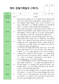 영아 관찰기록- 만 2세 1학기 관찰일지 10명