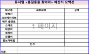 [공연기획] 뮤지컬 제작 상세 예산안