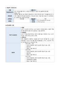 A+ 조현병 환청, 망상, 불안 간호과정 CASE STUDY 간호진단 2개 - 이론적 근거 포함, 간호중재 7개, 11개 / 정신간호학임상실습