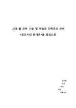 (A+) 시대 별 과학 기술 및 예술과 건축과의 관계-<로마시대 판테온>을 중심으로