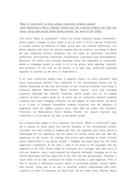 [정치외교/국제] 영어 에세이 - 임마누엘 월러스틴의 세계 체제론