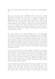 [정치외교/국제]  영어 에세이 - 더블린 규약 III (환경정치, 국제협력)