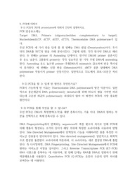 PCR 관련 퀴즈 및 정답(생화학) A+ 과제레포트