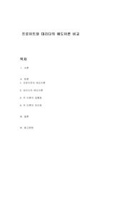 프로이트와 데리다의 애도이론 비교