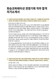 화승코퍼레이션 경영기획 직무 합격자기소개서