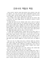간호비평 간호사의 역할과 책임