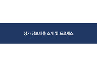 상가 담보대출 소개 및 프로세스