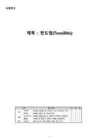 편도염 간호과정(아동)