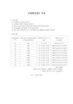 [화학공학실험] 기체확산계수-결과보고서