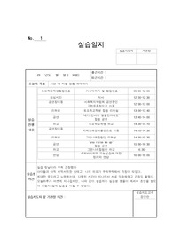 사회복지사 실습일지