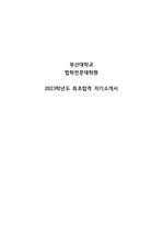 2023학년도 부산대 로스쿨 최초합격 자소서