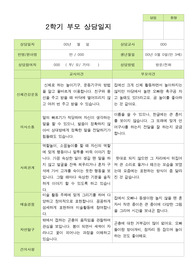 만 3세 2학기 부모상담일지 22명