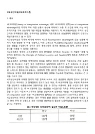 비교생산비설(비교우위이론)