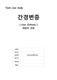 A+장담 간경변증 케이스(간호진단5개, 간호과정2개)