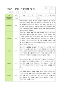 [관찰일지] 만 4세 22명 2학기 관찰기록일지-평가제