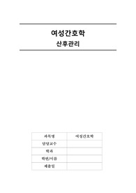 A+ 여성간호학 산후관리 국내정책, 국외정책 / 과제점수 만점