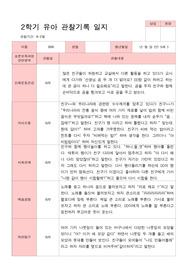 평가제 만 5세 23명 2학기 관찰일지