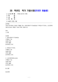 국제스포츠의이해_국제스포츠계에서 중요한 역할을 하는 세계도핑방지기구(WADA)와 국제검사기구(ITA), 스포츠중재재판소(CAS)의 역할과 기능에 대해 기술하시오.