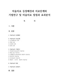 미술치료 등장배경과 치료단계와 기법연구 및 미술치료 장점과 효과분석