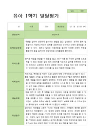 만 4세 1학기 발달평가 21명 -평가제