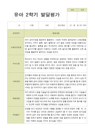 평가제 유아발달평가 2학기 만 3세 25명