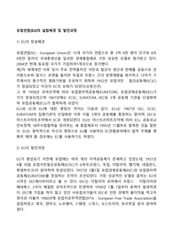 유럽연합(EU)의 설립배경 및 발전과정