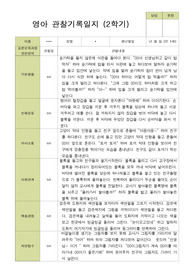 평가제- 만 1세 12명 2학기 영아관찰일지