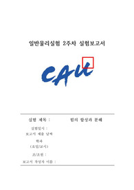 일반물리실험_힘의 합성과 분해_결과보고서