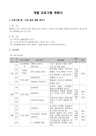사회복지 개별 프로그램 제안서 (나의 하루 일상 만들기)