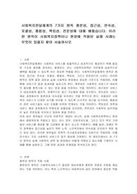 사회복지전달체계의 7가지 원칙 충분성, 접근성, 연속성, 포괄성, 통합성, 책임성, 전문성에 대해 배웠습니다. 이러한 원칙이 사회복지정책이나 현장에 적용된 실제 사례는 무엇이 있을지 찾아 서술하시오