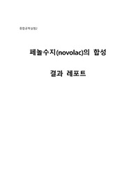 페놀 수지의 합성 결과레포트
