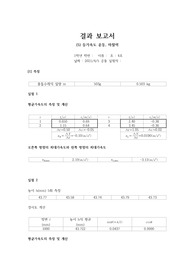 [아주대학교 물리학실험1] 등가속도 운동, 마찰력 보고서(A+)