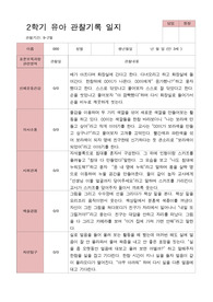 [관찰일지] 만 3세 22명 2학기 유아 관찰일지