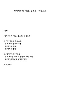 정서지능의 개념, 중요성, 구성요소