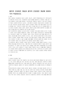 협의의 건강증진 개념과 광의의 건강증진 개념에 대하여 각각 작성하시오.