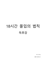 이지성 18시간 몰입의 법칙 감상문