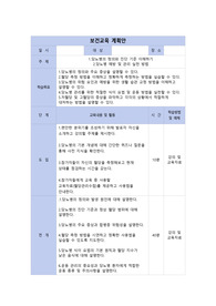 당뇨 보건교육 계획안