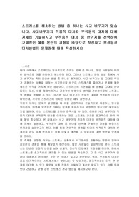스트레스를 해소하는 방법 중 하나는 사고 바꾸기가 있습니다. 사고바꾸기의 적응적 대처와 부적응적 대처에 대해 자세히 기술하시고 부적응적 대처 중 한가지를 선택하여 구체적인 예를 본인의 경험을 바탕으로 작성하고 부적응적 대처방법의 문제점에 대해 작성하시오